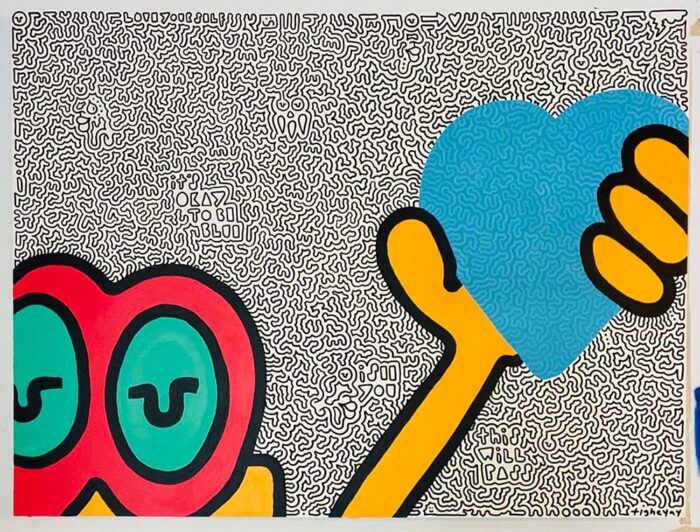 Original tigheyay art | Blue